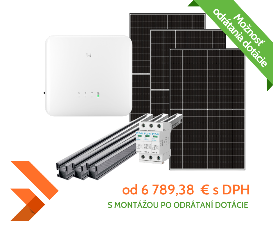 Fotovoltaikus panelkészlet 02 – 12 db, 5,22 kW (HYBRID)